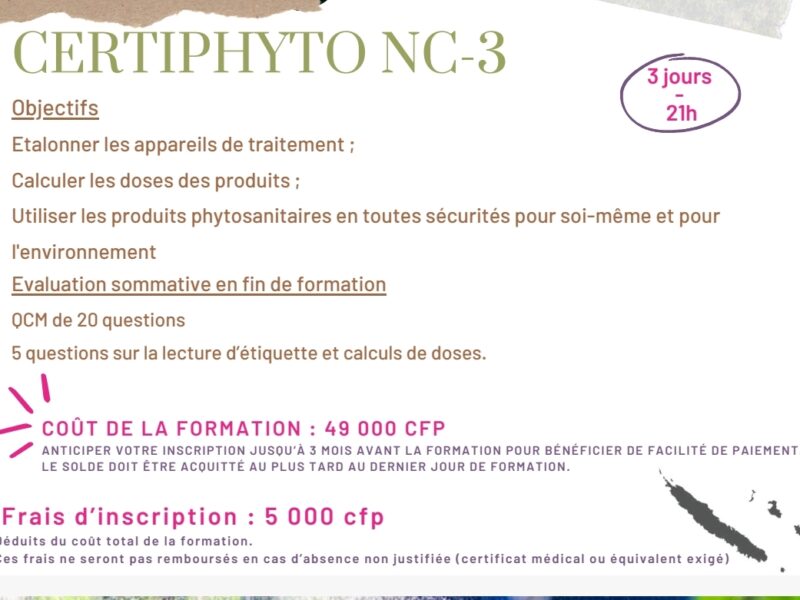 CERTIPHYTO NC 3