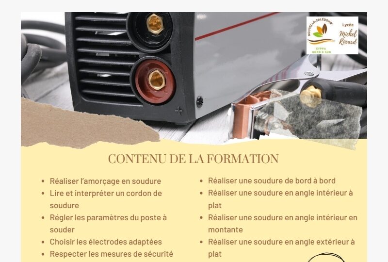 Initiation à la soudure à l'arc