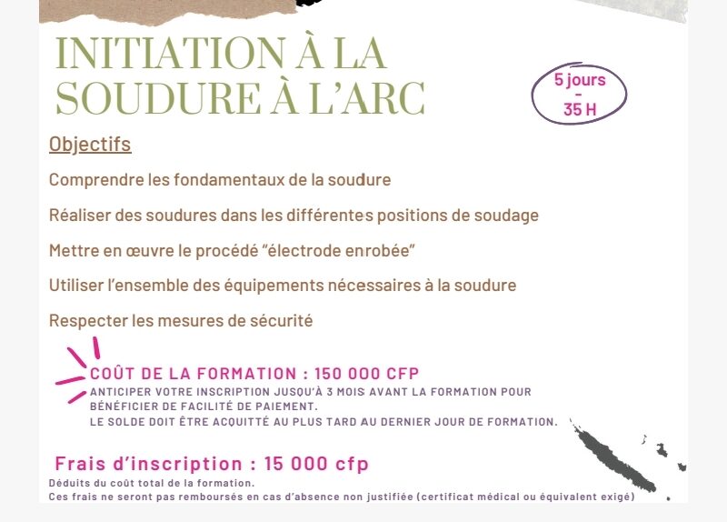 Initiation à la soudure à l'arc