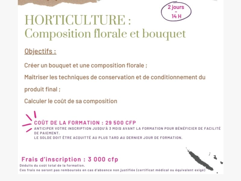 Composition florale et bouquet